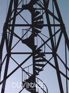 Industrial Stairs - Spiral Stairs for Industrial Drilling Sites