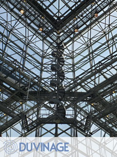 Indoor Spiral Stair with Bar Grating Treads at the Javits Center
