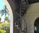 World-class Stair: Vintage Spiral Circa 1920, Bonnet House Museum